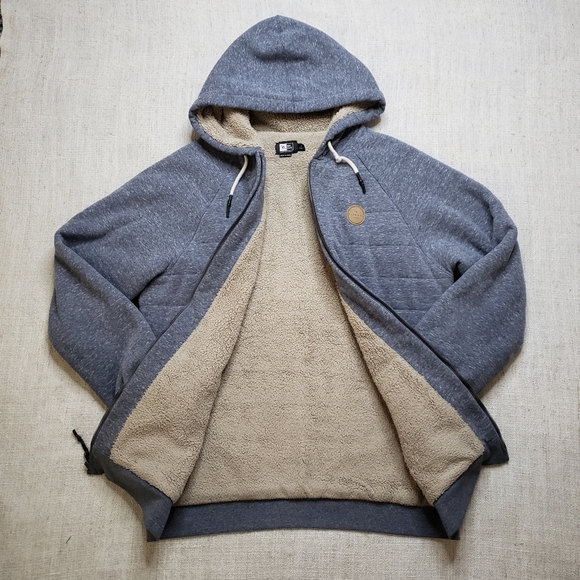 Rip Curl Sherpa Lined Hoodie Jacket - Picture 1 of 6
